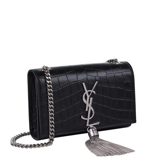 ysl black croc clutch|ysl clutch price.